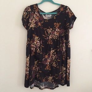 american apparel floral babydoll dress